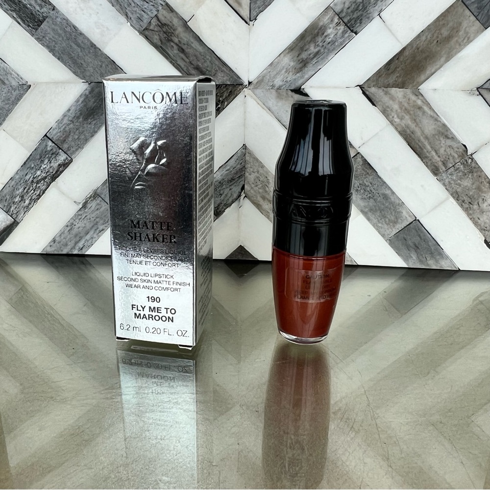 Lancôme matte shaker lipstick 190 FLY ME TO MAROON